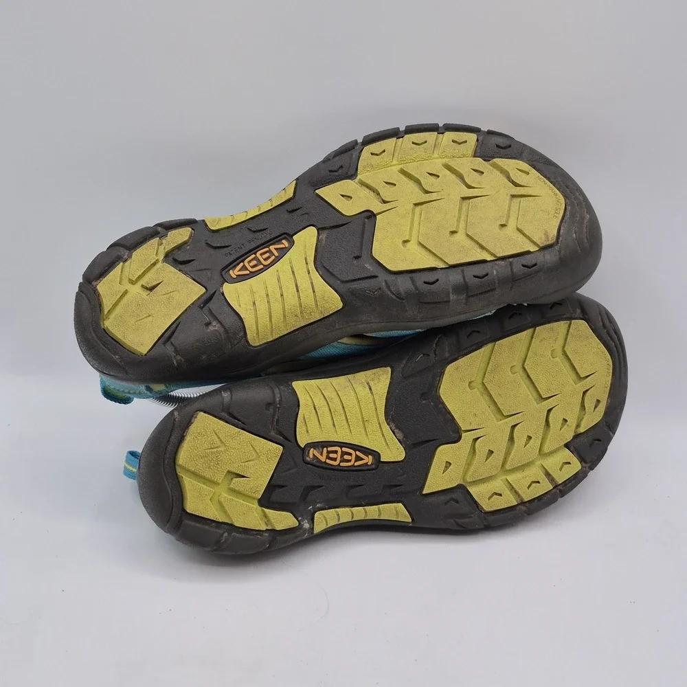 Keen Newport H2 Sandals Mens Size 6 Blue Closed Toe Water Hiking Toe Cap‎ Aqua